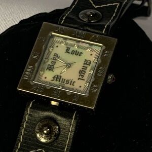 L.A.M.B. Black and Silver ICONIC Watch